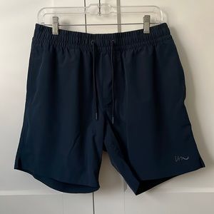 Imperial Motion navy blue volley shorts. Large.